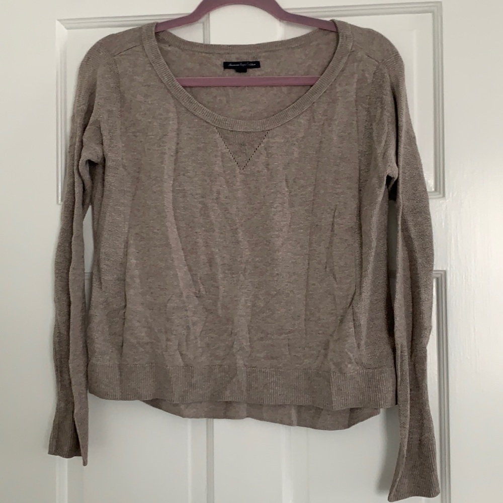 AE tan long sleeve